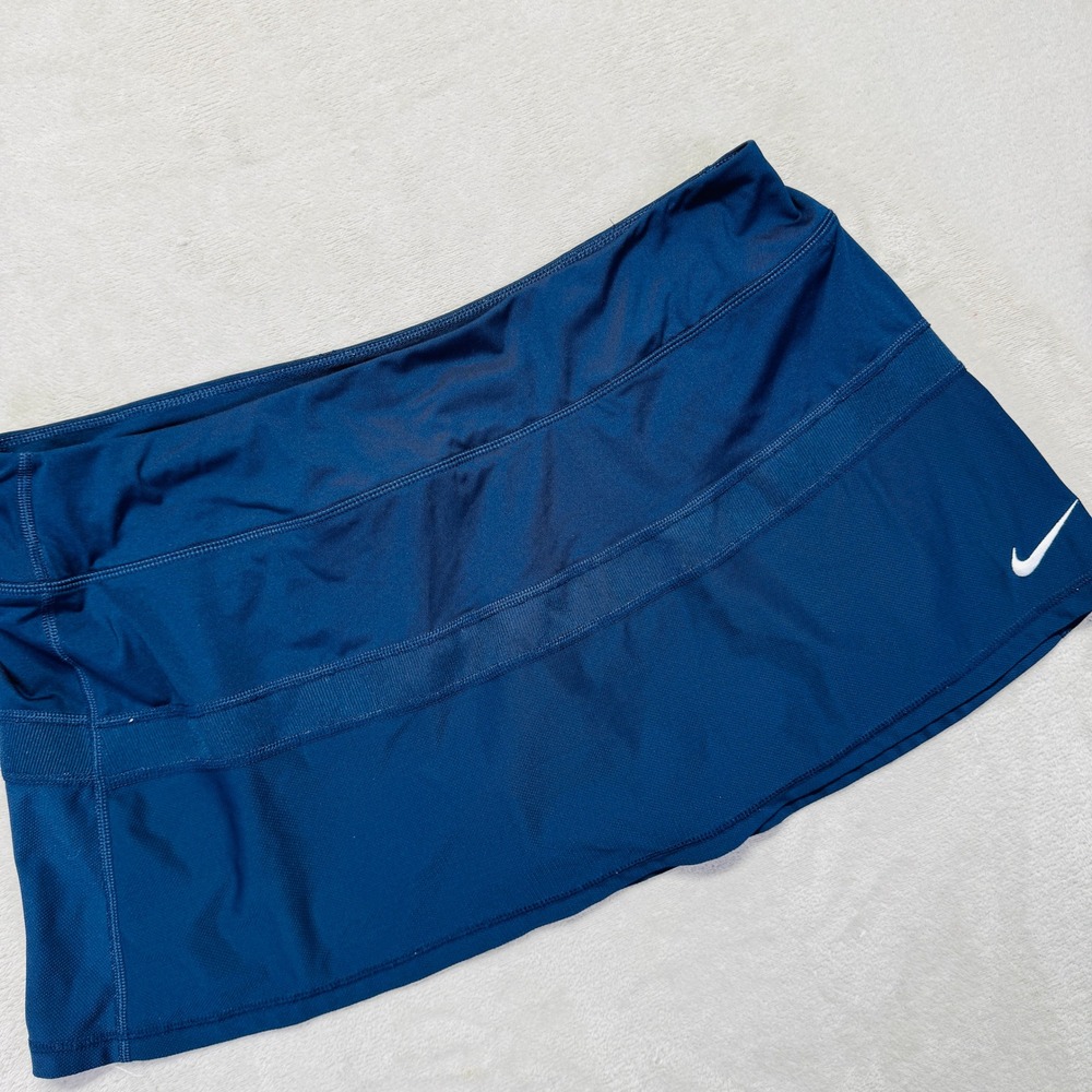 Nike Athletic Skort Women's XL Dri-Fit Tennis Golf Pickleball Navy‎ Blue Stretch